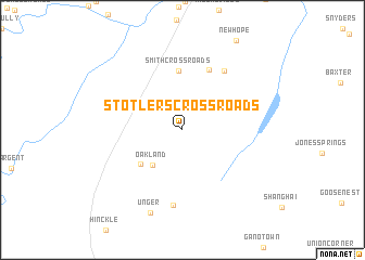 map of Stotlers Crossroads