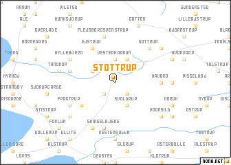 map of Støttrup