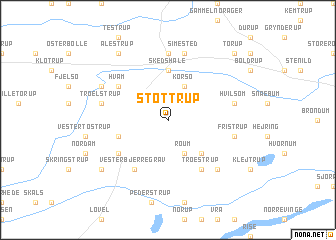 map of Støttrup