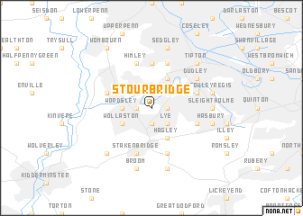 map of Stourbridge