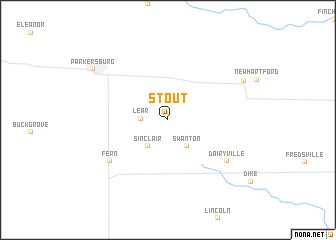 map of Stout