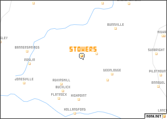 map of Stowers