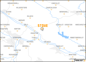 map of Stowe