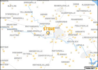 map of Stowe