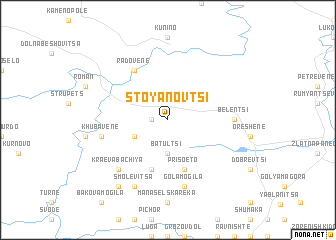 map of Stoyanovtsi