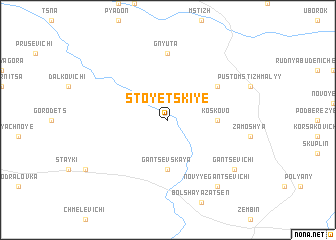 map of Stoyetskiye