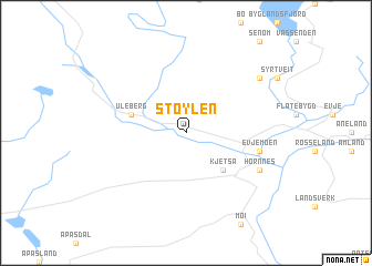 map of Støylen
