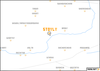 map of Stoyly