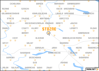 map of Stożne