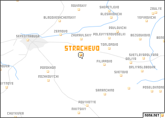 map of Strachëvo