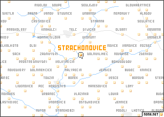 map of Strachoňovice