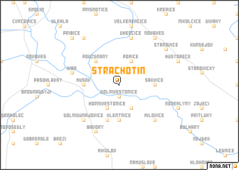 map of Strachotín