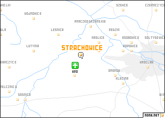 map of Strachowice