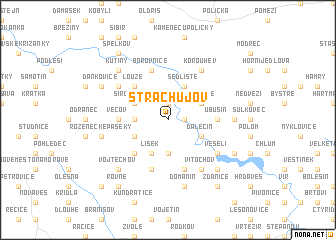 map of Strachujov