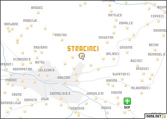 map of Stračinci