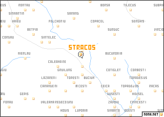 map of Stracoş