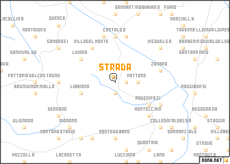 map of Strada