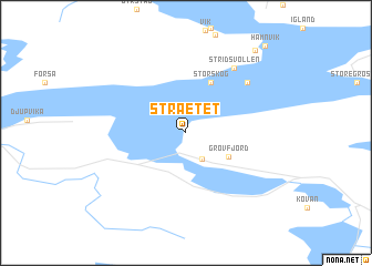 map of Strætet