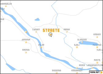 map of Stræte