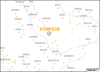 map of Strafickë