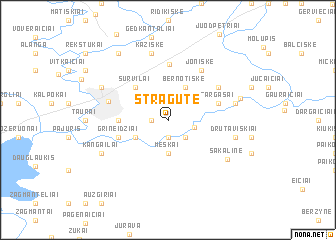 map of Stragutė