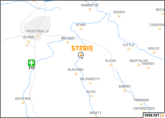 map of Strain