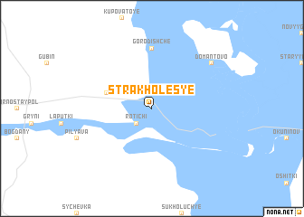 map of Strakholesʼye