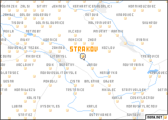 map of Strakov