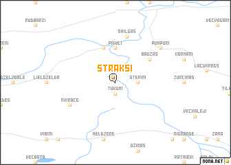 map of Strakši