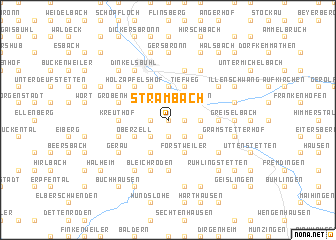 map of Strambach