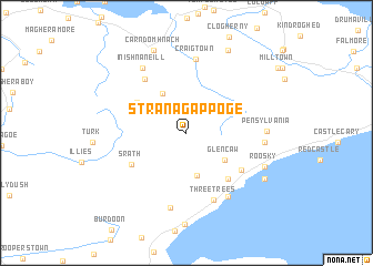 map of Stranagappoge