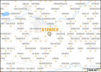 map of Stránce