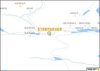 map of Strandåker