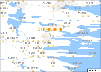 map of Strandarna