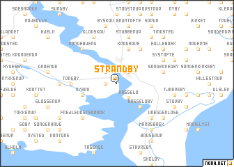 map of Strandby