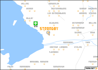 map of Strandby