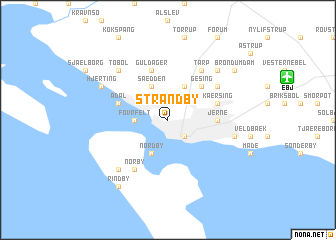 map of Strandby