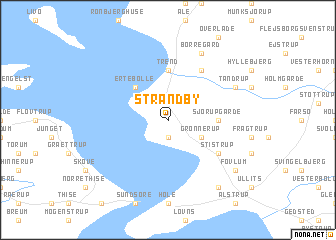 map of Strandby