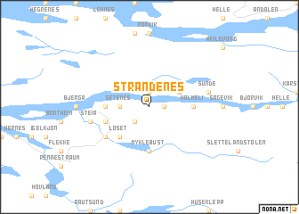 map of Strandenes