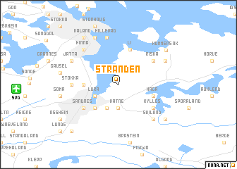 map of Stranden