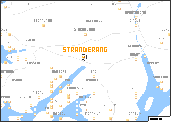 map of Stranderäng