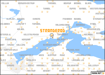 map of Stranderød