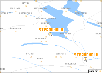 map of Strandholm