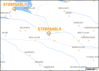 map of Strandholm