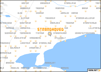 map of Strandhoved