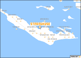 map of Strandhuse