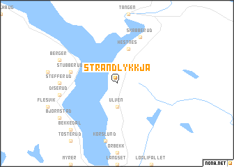 map of Strandlykkja