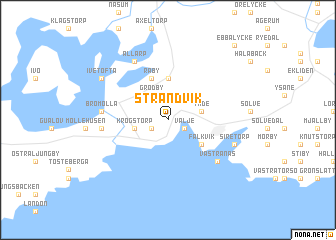 map of Strandvik