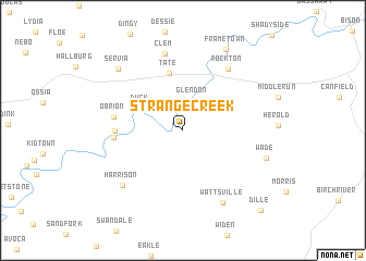 map of Strange Creek