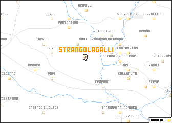 map of Strangolagalli